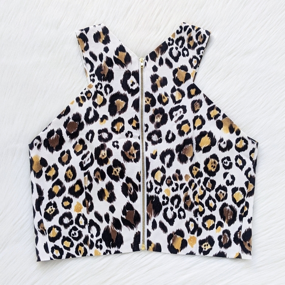 Line & Dot x Revolve Cyber Leopard Print Crop Top - Picture 11 of 14